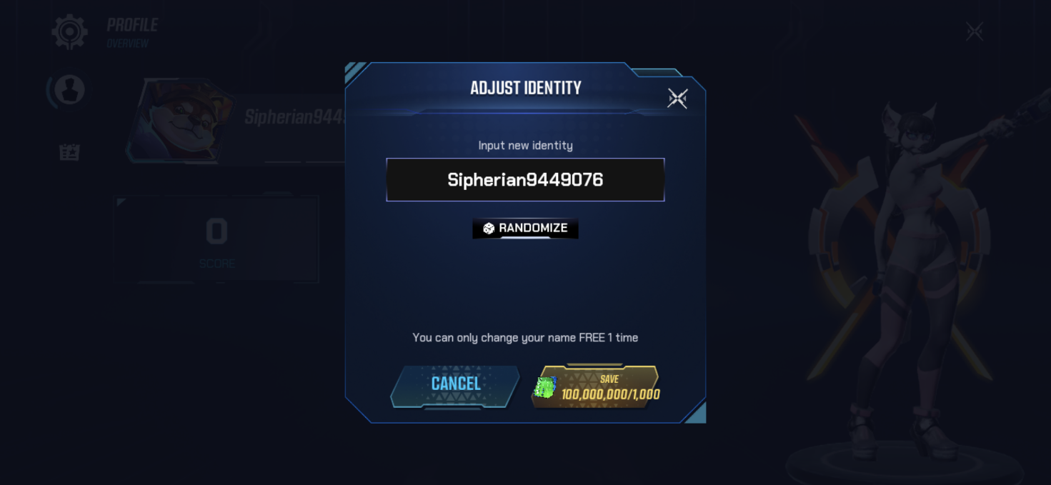 How do I change my ingame name? SIPHER HELP CENTER